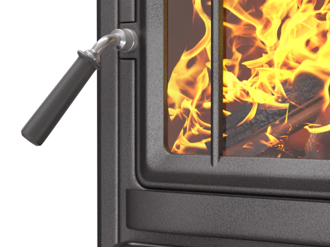 Wood Burning Stove 3D Model
