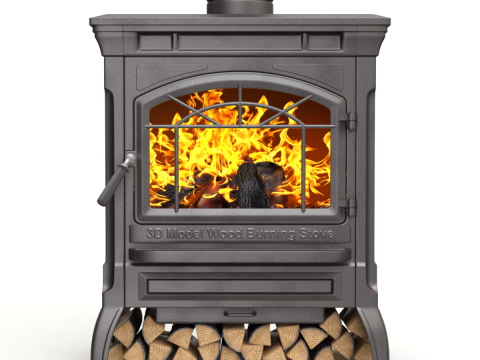 Wood Burning Stove 3D मॉडल