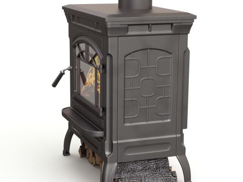 Wood Burning Stove 3D मॉडल