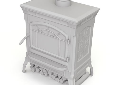 Wood Burning Stove 3D मॉडल