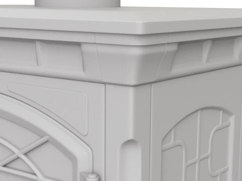 Wood Burning Stove 3D Model