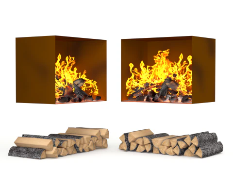 Wood Burning Stove 3D Model