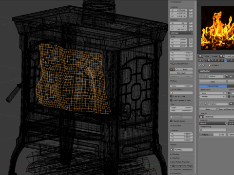 Wood Burning Stove 3D मॉडल