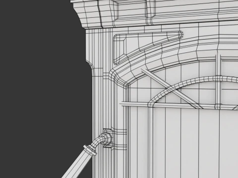 Wood Burning Stove 3D Model