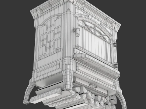 Wood Burning Stove 3D Model