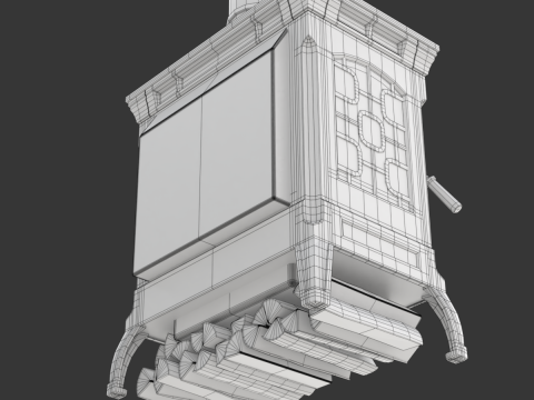Wood Burning Stove 3D मॉडल