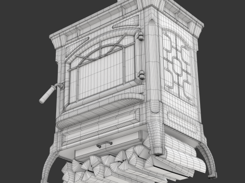 Wood Burning Stove 3D मॉडल