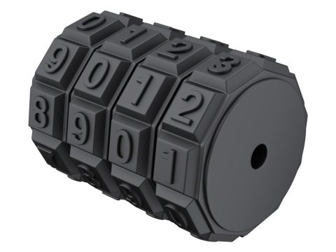Combination Code Mechanism Modello 3D