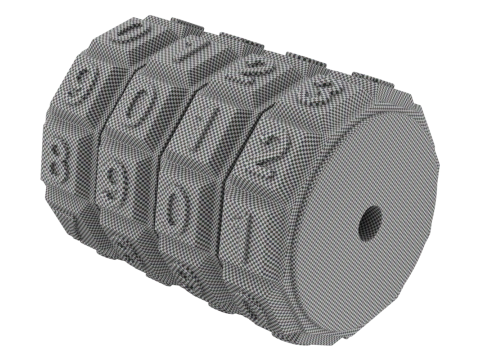 Combination Code Mechanism Modello 3D