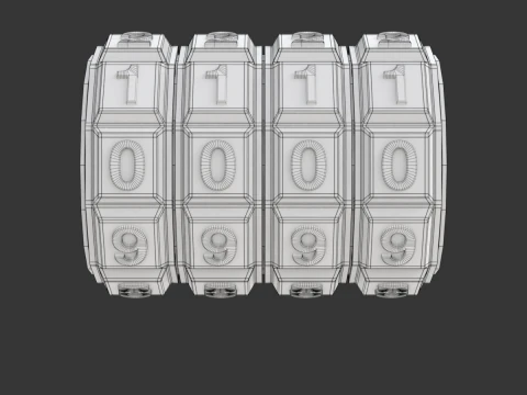 Combination Code Mechanism 3D Model