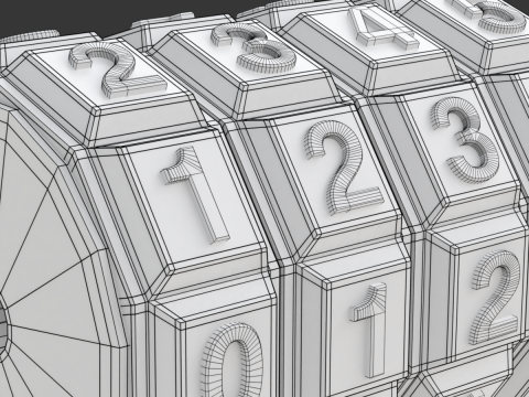 Combination Code Mechanism Modello 3D