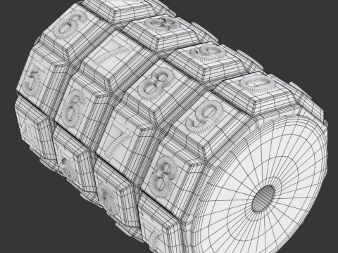 Combination Code Mechanism Modello 3D