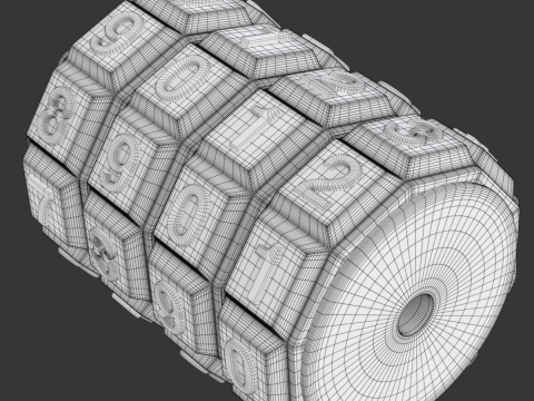 Combination Code Mechanism Modello 3D