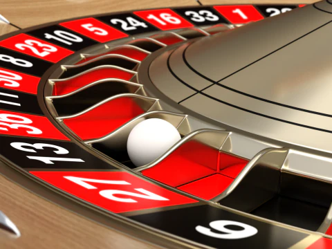 American and European Roulette Table 3D Model