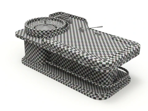 American and European Roulette Table 3D Model