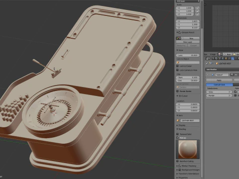 American and European Roulette Table 3D Model