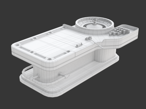 American and European Roulette Table Modelo 3D