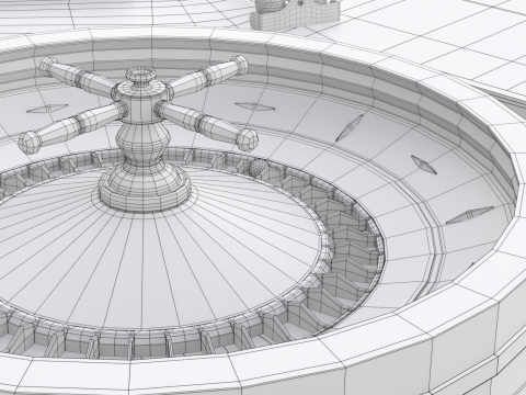 American and European Roulette Table Modelo 3D