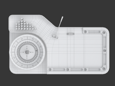 American and European Roulette Table Modelo 3D