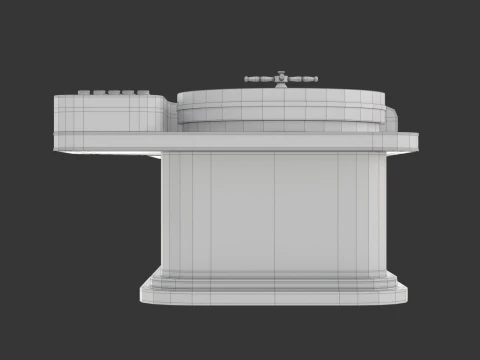 American and European Roulette Table 3D Model