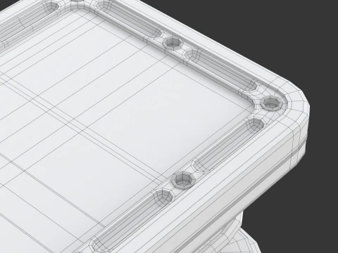 American and European Roulette Table 3D Model