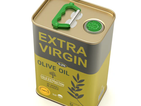 Olive Oil Can 5L 3D Model