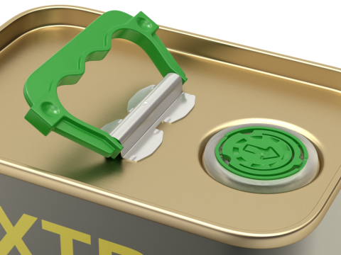 Olive Oil Can 5L 3D 模型