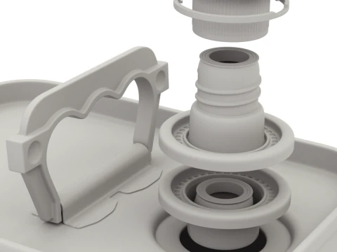 Olive Oil Can 5L 3D Model