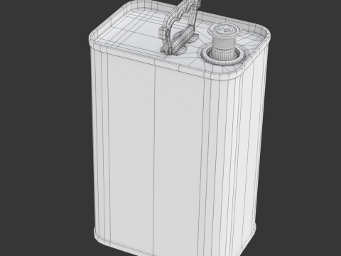 Olive Oil Can 5L 3D 模型