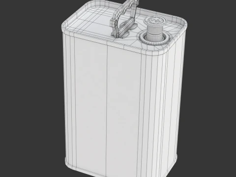 Olive Oil Can 5L 3D Model