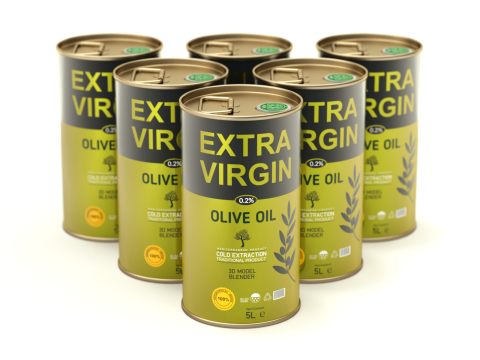 Olive Oil Can 5L round Modelo 3D