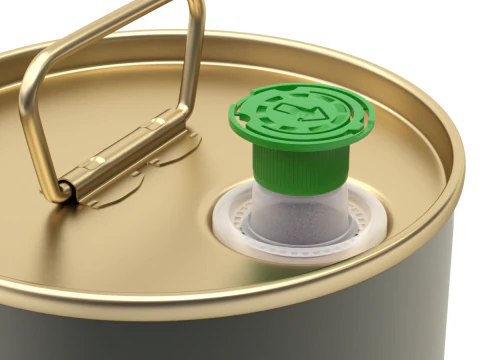 Olive Oil Can 5L round 3D Model