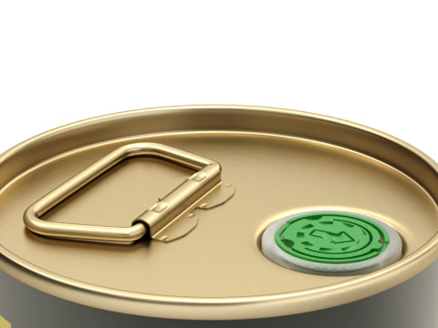 Olive Oil Can 5L round 3D Model
