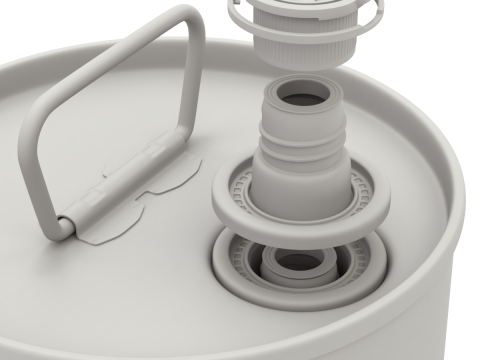 Olive Oil Can 5L round Modelo 3D