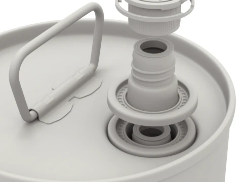 Olive Oil Can 5L round 3D Model