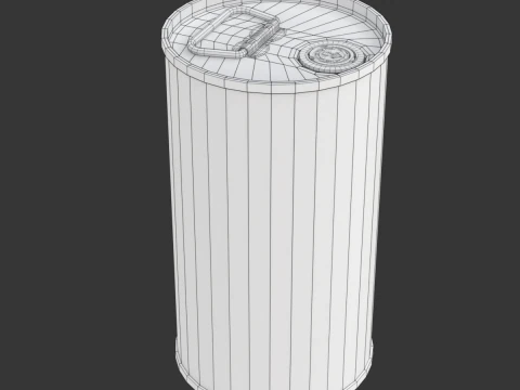 Olive Oil Can 5L round 3D Model
