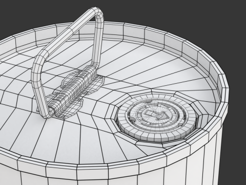 Olive Oil Can 5L round Modelo 3D