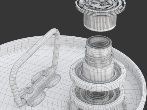 Olive Oil Can 5L round Modelo 3D
