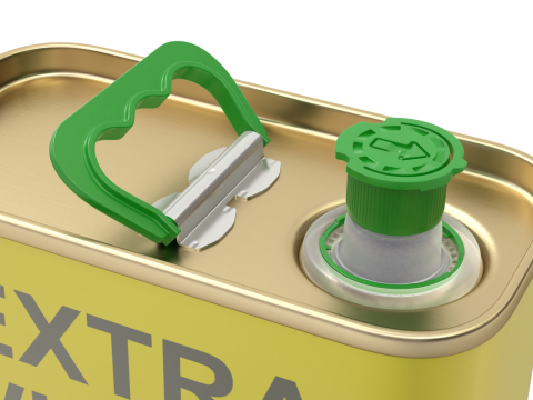 Olive Oil Can 3L Model 3D