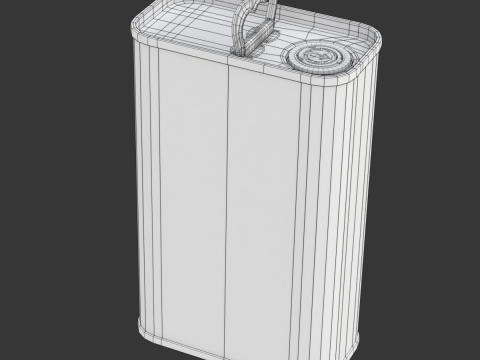 Olive Oil Can 3L Model 3D