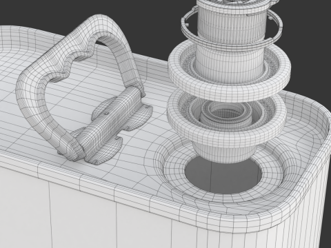 Olive Oil Can 3L Model 3D