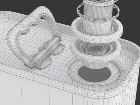 Olive Oil Can 3L 3D Model