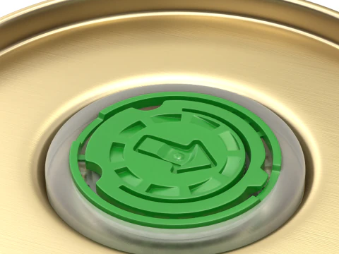 Olive Oil Can 1L 3D Model