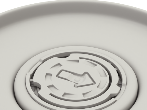 Olive Oil Can 1L Model 3D