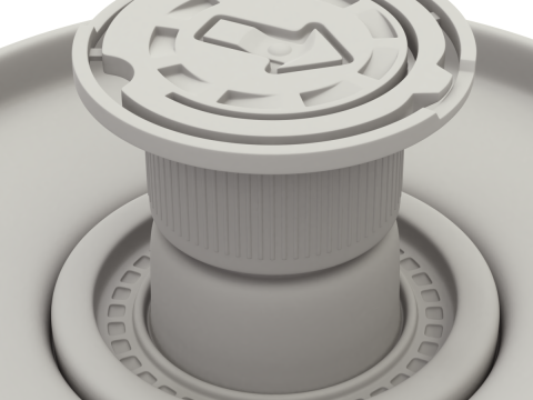 Olive Oil Can 1L Model 3D