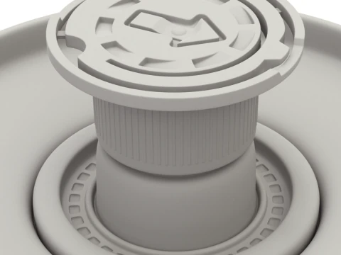 Olive Oil Can 1L 3D Model