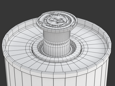 Olive Oil Can 1L Model 3D