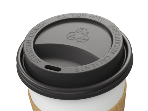 Coffee Cup Set with Lid 3D Model