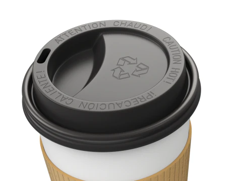 Coffee Cup Set with Lid 3D Model