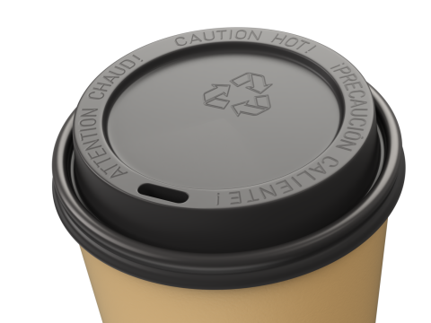Coffee Cup Set with Lid Model 3D
